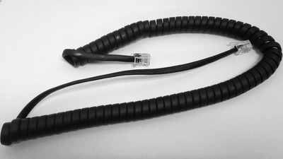 NEW 9 Foot Handset Receiver Curly Cord for Digium IP Phone D40 D45 D50 D70 Black