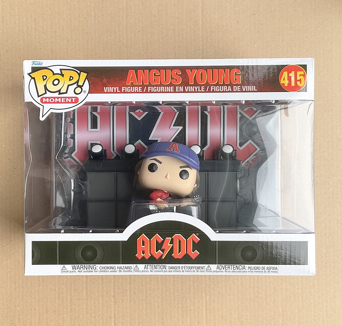Funko Pop Rocks ACDC Angus Young Moment #415 (Box Wear) Free Protector