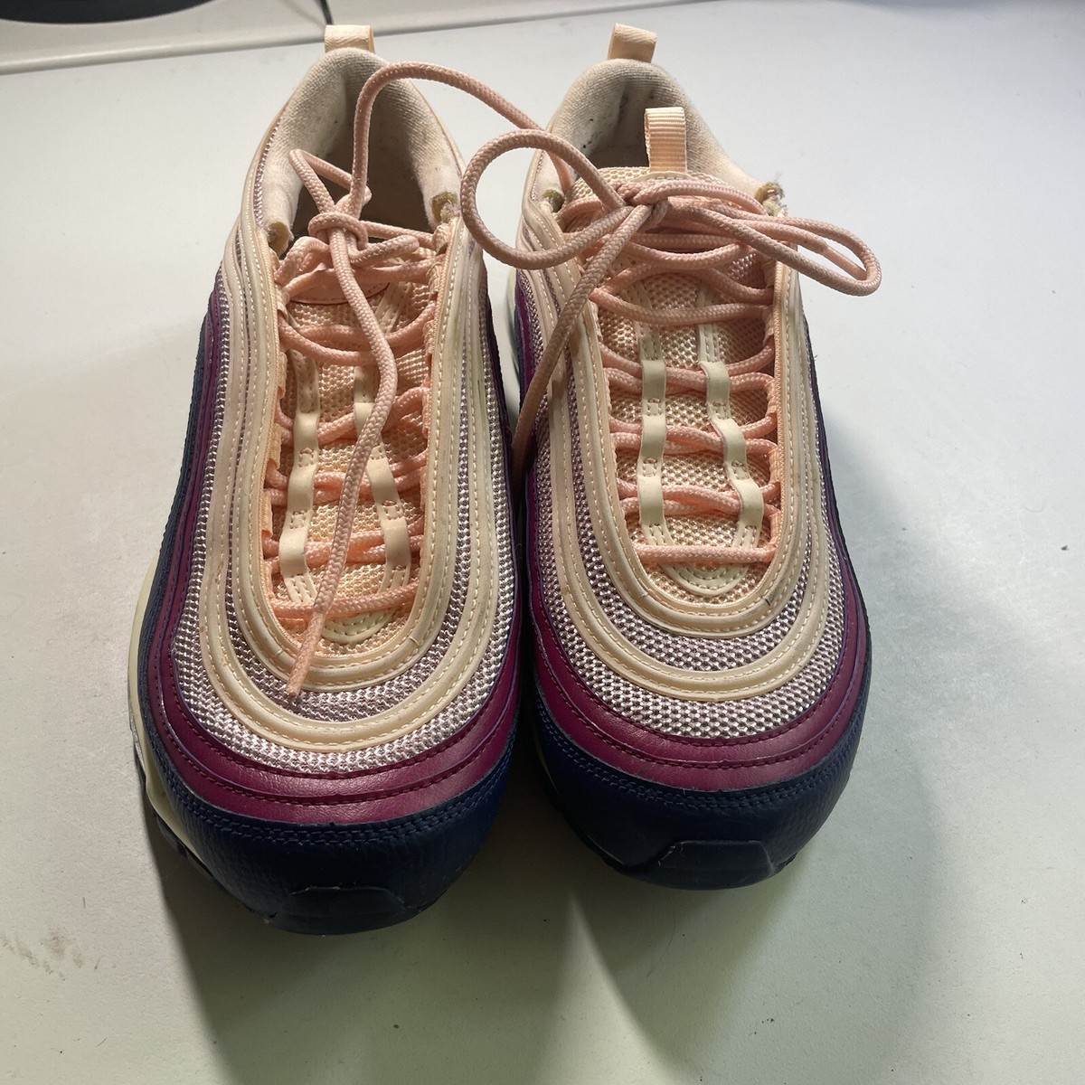 Nike Air Max '97 Womens Plum Chalk Crimson Tint Sneakers