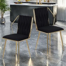 2er Set Wohnzimmerstuhl Küchenstuhl Esszimmerstühle Stuhl Design Lounge Samt Neu