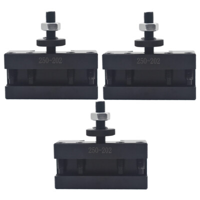 BXA #2 250-202 Quick Change Turning Facing & Boring Tool Post Holder 3Pcs