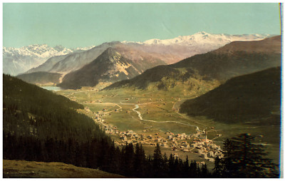 Tirage Albuminé Vintage Du Mont Blanc à Chamonix - Vue De La Flégère, Circa 1880