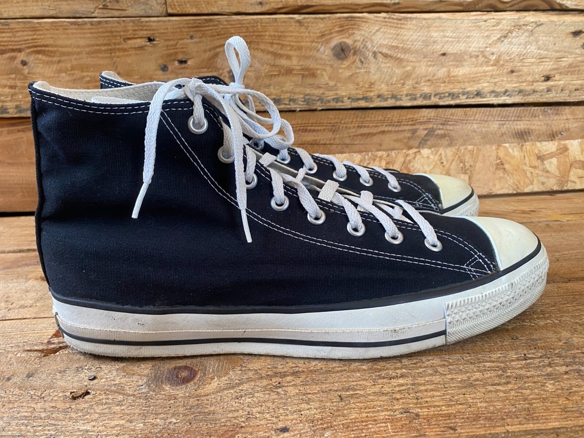 Vintage 80-90's Converse all stars high-top black canvas sneakers