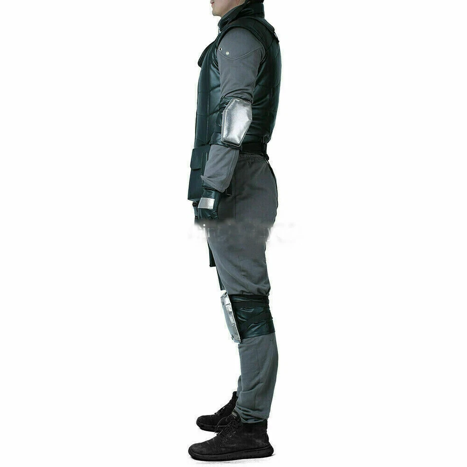 Conjunto de fantasia cosplay com cintos Metal Gear Solid Snake roupa masculina Halloween - Imagem 2 de 4