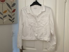 Bnwt Bella Dahl White Utility Jacket Shacket Size L 100% Cotton