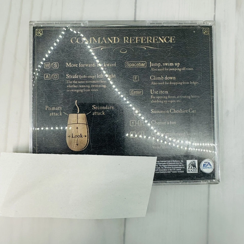 American Mcgee's ALICE Game PC Windows CD-ROM 2000 2 Disc Set No Manual - Image 2 of 4