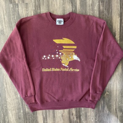 Vintage 90s USPS Sweatshirt Mens XL United States Postal Service Red Eagle USA
