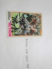 1982 Topps Stanley Morgan Signed Football Card