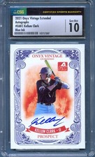 2021 Onyx Vintage AUTOGRAPH Blue Ink KELLUM CLARK Mississippi State CSG 10
