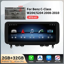 F&uuml;r Mercedes C-Klasse W204 S204 10.25" Android Autoradio CarPlay GPS 32GB NTG4.0