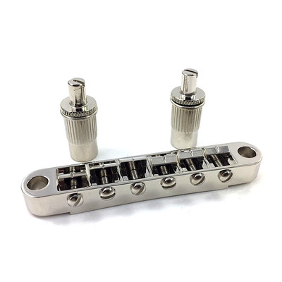 Nickel ''Big Hole'' Modern Metric Tune-O-Matic Style Guitar Bridge GB-BHT-N