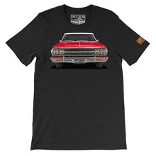 1965 Chevy Chevelle SS The Legend Classic Car Men's T-shirts Made in USA
