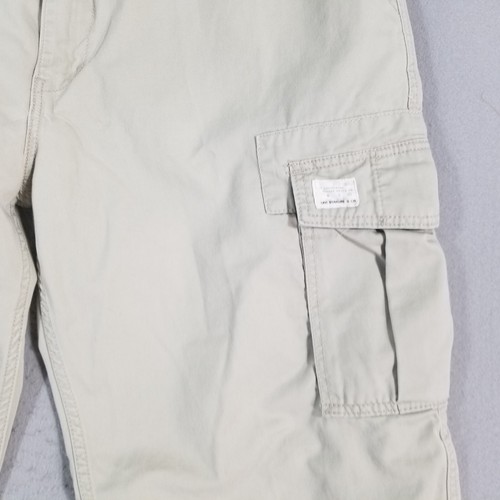 Levi's cargo hiking pants men's 42x32 beige loose straight baggy Grunge Hip Hop - Picture 8 of 15