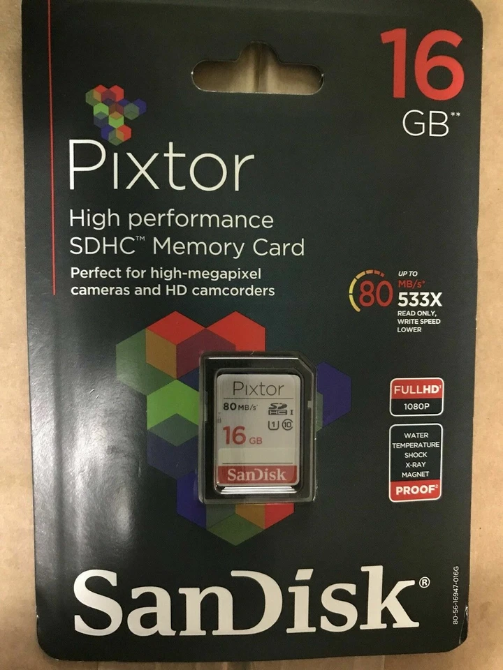 SanDisk - Pixtor 16GB SDHC UHS-I Memory Card - Image 4 of 4