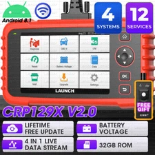 2025 Launch CRP129X V2.0 OBD2 Car Scanner Engine SRS TPMS EPB Diagnostic Tool