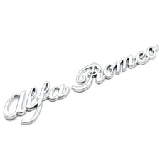 Alfa Romeo Rear Side Fender Emblem Trunk Boot Back Badge Sticker Silver