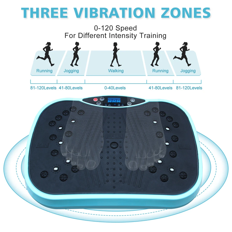 Vibration Plate Exercise Machine Whole Body Workout Vibration Fitness Platform - Image 3 of 4