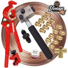 Brake Pipe Repair Flaring Kit For Ford Escort Cortina 3/8" Unf Brass Kunifer