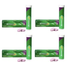 4 X 15 BEROCCA Blackcurrant Flavour Effervescent Energy Tablets ( 60 Tablets )