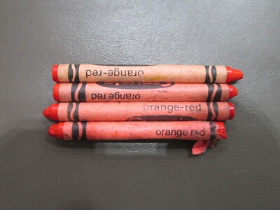 Crayolaクレヨン プロモーション品　赤色 vintage Crayola Crayon Retired Orange Red New Unused Binney & Smith New