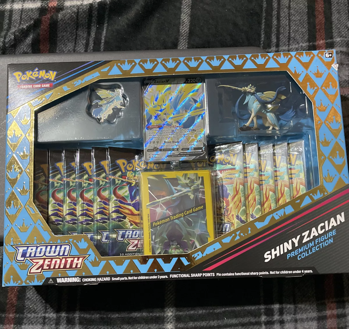 Pokemon Crown Zenith Shiny Zacian & Shiny Zamazenta Premium Figure  Collection Lot