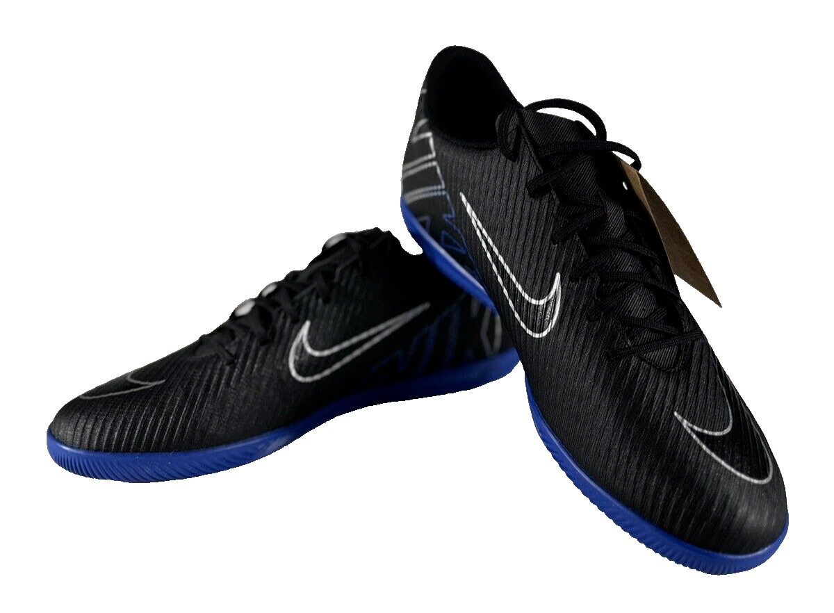 Nike Men's Mercurial Vapor 15 Club Indoor Soccer Shoes Black Blue