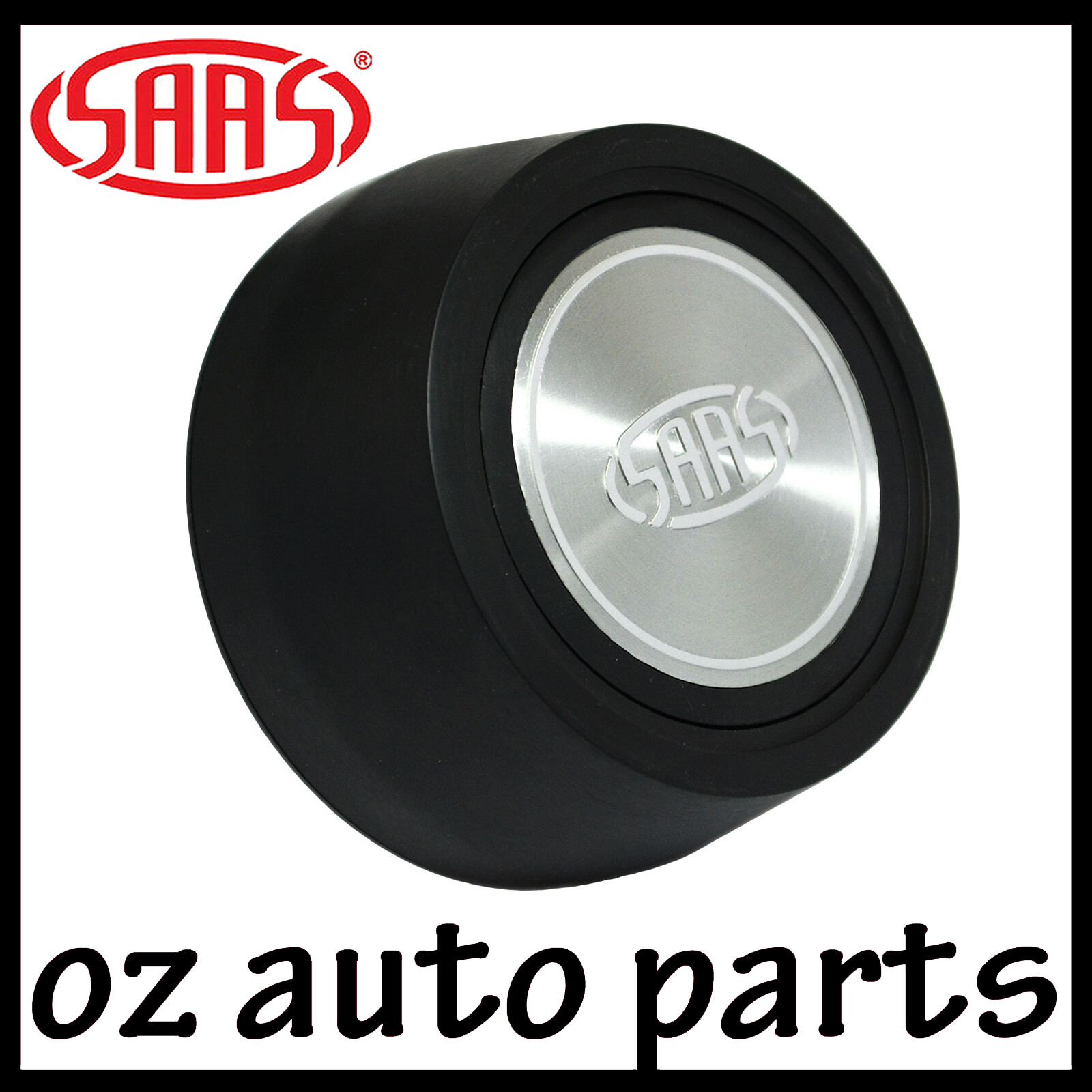 SAAS HORN BUTTON BLACK BILLET TALL TO SUIT DEEP DISH STEERING WHEEL eBay