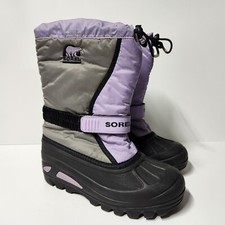 Sorel Flurry Lavender Snow Boots Girls Size 5