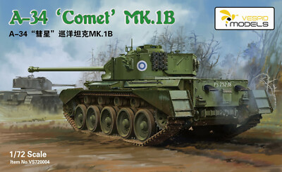 Vespid Models 1/72 A-34 'Comet' Mk.1B  Kit #VS720004