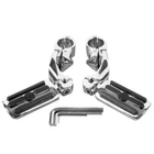 1-1/4" Highway Foot Pegs Pedal Fit For Harley Touring Electra Street Road Glide