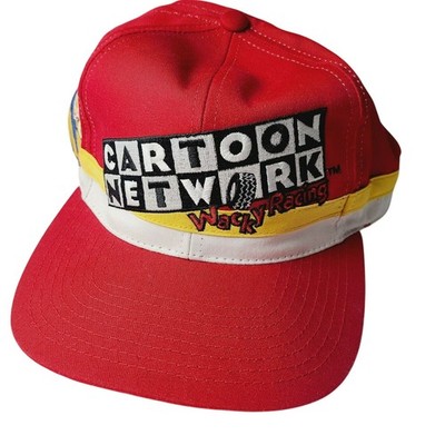 VTG 90s Cartoon Network Wacky Racing Snapback Hat #9 NASCAR Atom Ant Red CFS
