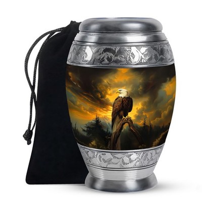 High Eagle Large Urns for Ashes Adult Men, Memorial Urn (10 Inch)