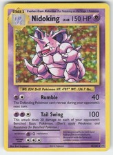 2016 nidoking pokemon card value - - Evolutions Reverse Holo this special print variant is considerably scarcer and more coveted than its standard set counterpart Nidoking 2016 Pokemon XY Evolutions
