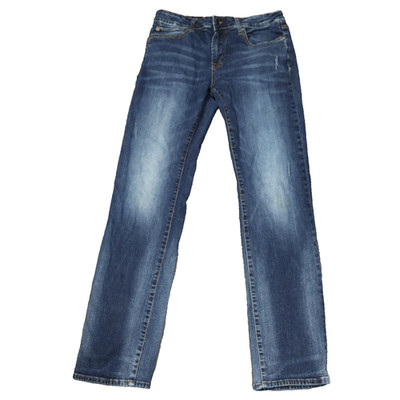 Aeropostale Straight Leg Stretch-Cotton Denim Jeans Dark Wash Blue 32x34 (31x32)