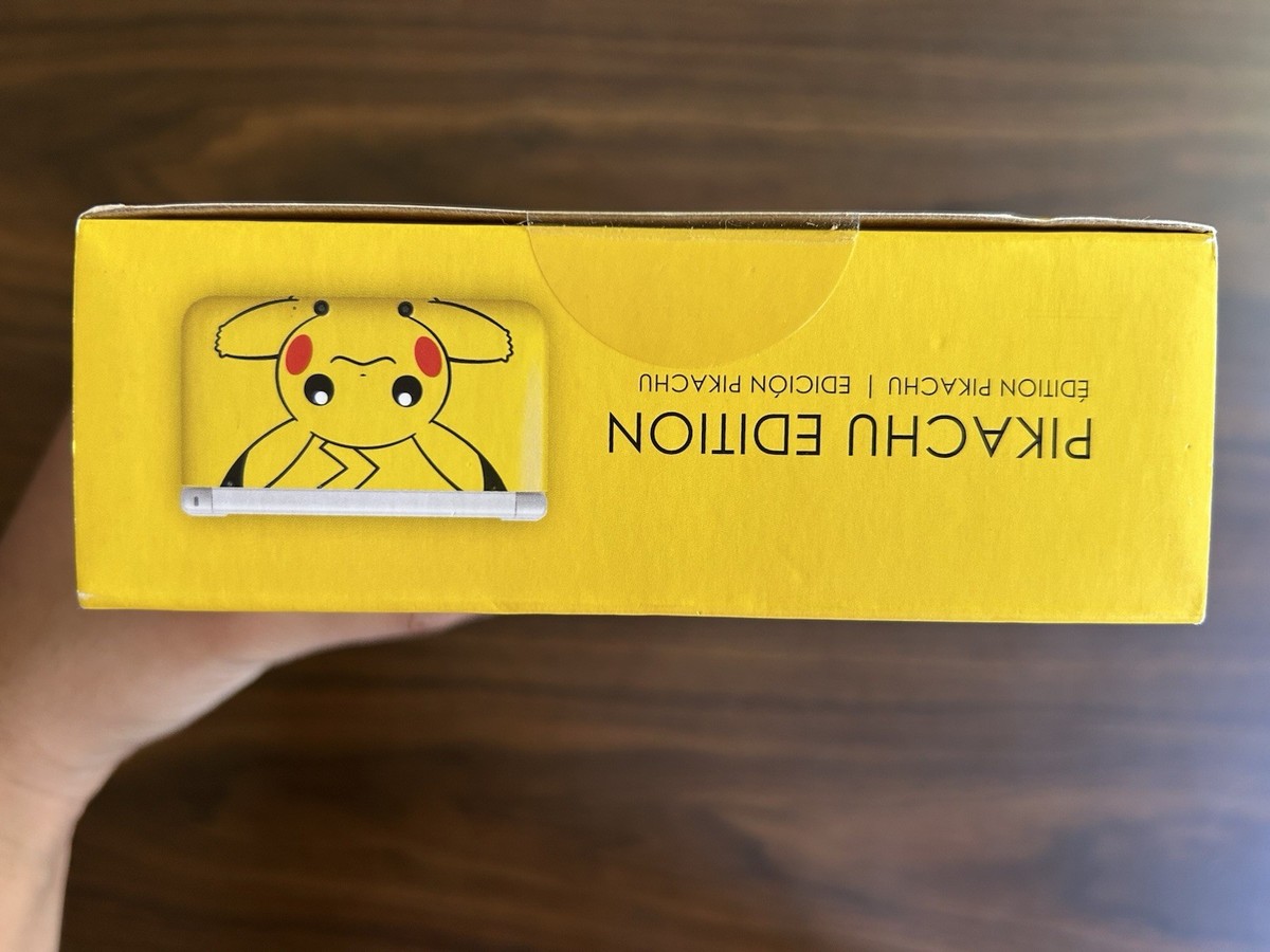 BOX AND MANUAL ONLY Nintendo 3DS XL Yellow Pokémon Pikachu Edition