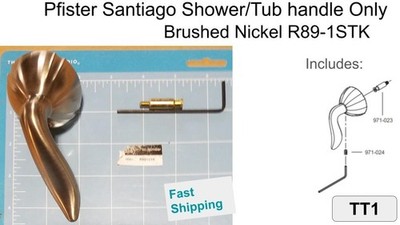Pfister R89 Series Santiago Shower/Tub handle Only Brushed Nickel R89-1STK  new