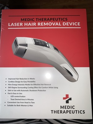 Medic Therapeutics Laser Hair Removal Device-Cordless-9 Modes-Cooling-IPL Techno