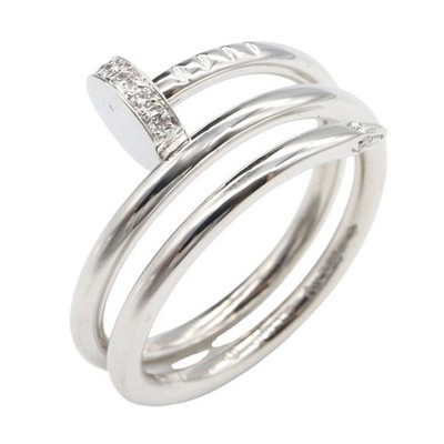 Cartier Juste un Clou Diamond Ring CRB4211049 K18WG Size 49 US Size No. 5 Y0417