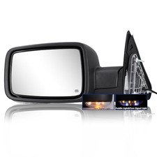 Side Mirror Compatible with Towing Mirror 2009-2018 Dodge Ram 1500 2010 Black
