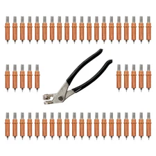 1/8" CLECO Tool Kit - 50 Cleco Fasteners + Pliers - Hotrod, Roofing, Sheet Metal