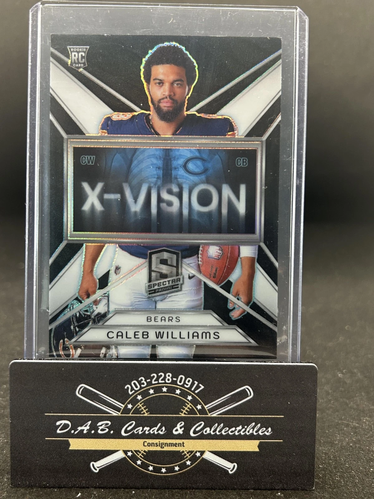 Caleb Williams Panini Totally Certified Metropolis Mirror #12 Base