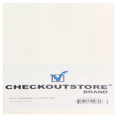 CheckOutStore Cardboard Jackets Album Cover for 12'' LP Vinyl 33 RPM Records