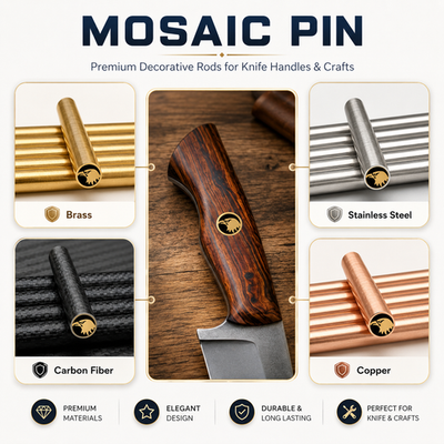 #ad Eagle Mosaic Pin Brass Rod for Knife Handle Making Craft Supply $24.99