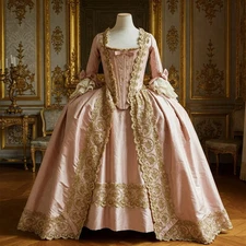 18th Century MarieAntoinette Rococo Baroque Cosplay French Royal Queen Ball Gown