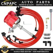 Hei Red Distributor For Chevy Sbc 283 305 327 350 400 454 Wspark Plug Wires Kit