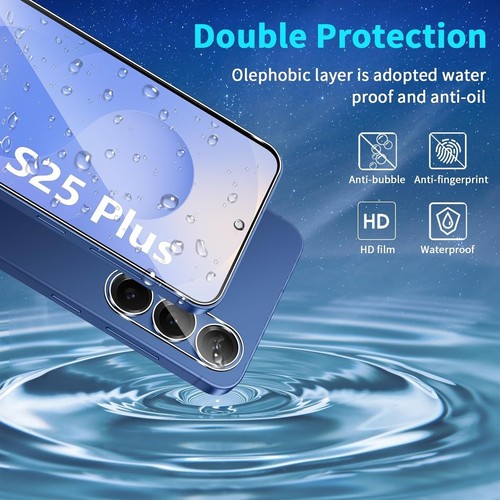 Protection d'écran + Objectif caméra Verre trempé Pour Samsung Galaxy S25 PLUS - Photo 10 sur 15