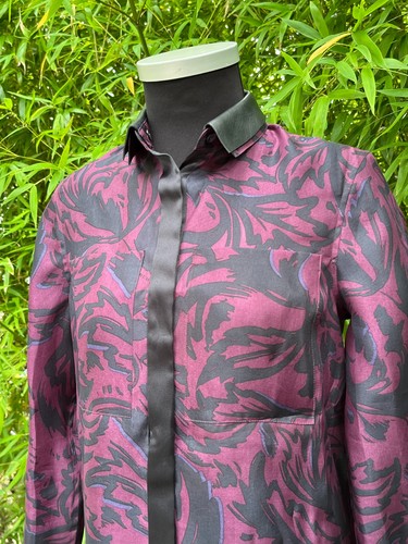 Burberry Rare Sample Shirt with Removeable Leather Collar UK Size 6 BNWT - Picture 6 of 16