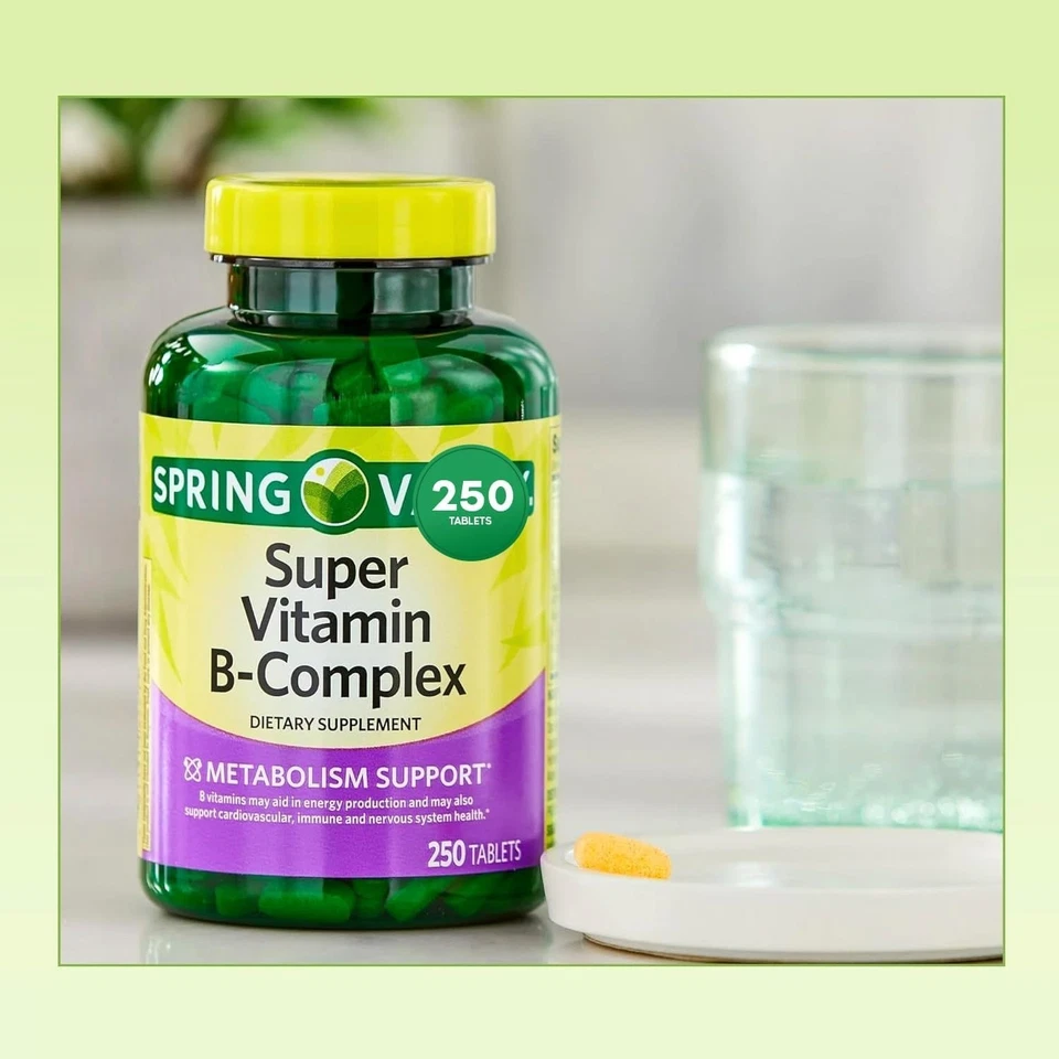 Spring Valley Super Vitamin B-Complex, 250 Tablets — 第 3/3 张图片