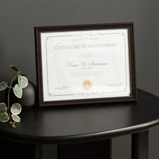 8.5x11 Mahogany Document Certificate Picture Frame
