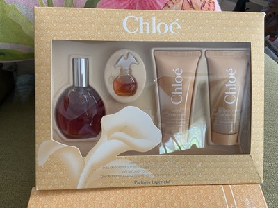 CHLOE LAGERFELD 4 Pc Gift Set Discontinued Perfume Toilette Lotion Gel NEW